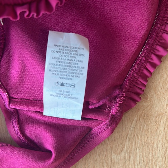 Fuchsia ruffle Time & Tru bikini size medium - Picture 7 of 9